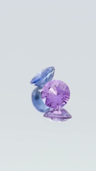 Natural Lilac & Blue Sapphire Pair Unheated thumbnail 3