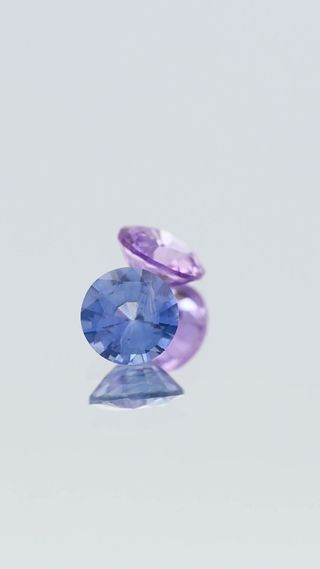 Natural Lilac & Blue Sapphire Pair Unheated thumbnail 8